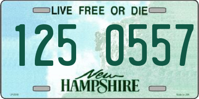 NH license plate 1250557