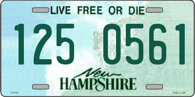 NH license plate 1250561