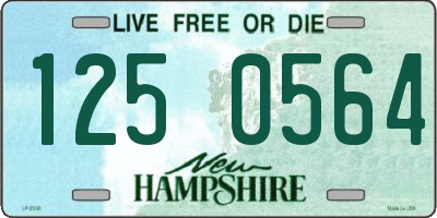 NH license plate 1250564