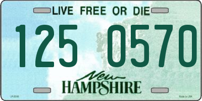 NH license plate 1250570