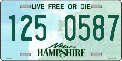 NH license plate 1250587