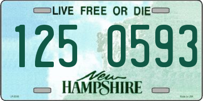 NH license plate 1250593