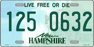 NH license plate 1250632