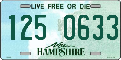 NH license plate 1250633