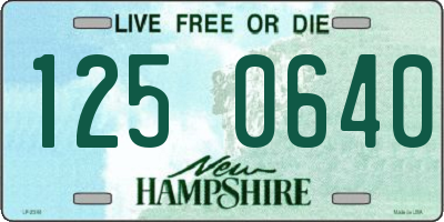 NH license plate 1250640