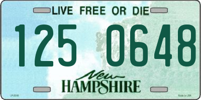 NH license plate 1250648