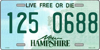 NH license plate 1250688