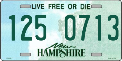 NH license plate 1250713