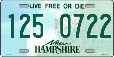 NH license plate 1250722