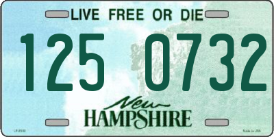 NH license plate 1250732