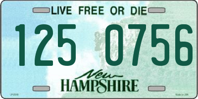 NH license plate 1250756