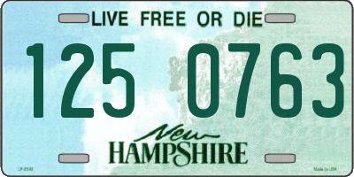 NH license plate 1250763