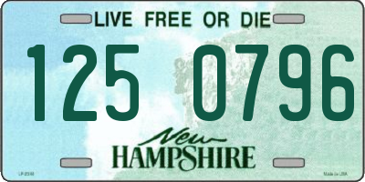 NH license plate 1250796