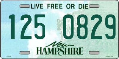 NH license plate 1250829