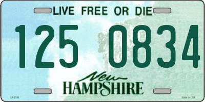 NH license plate 1250834