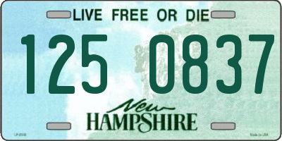 NH license plate 1250837