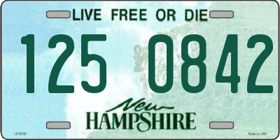 NH license plate 1250842