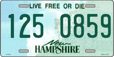 NH license plate 1250859