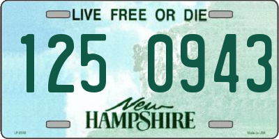 NH license plate 1250943