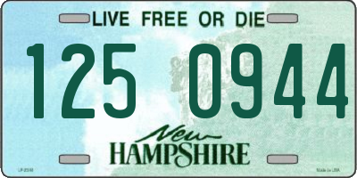 NH license plate 1250944