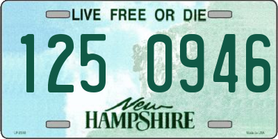 NH license plate 1250946