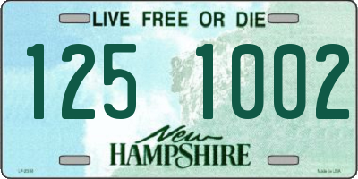 NH license plate 1251002