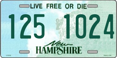 NH license plate 1251024