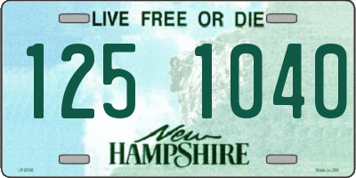 NH license plate 1251040