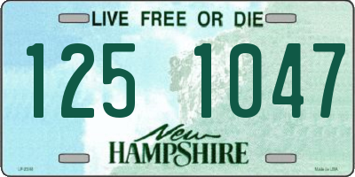 NH license plate 1251047