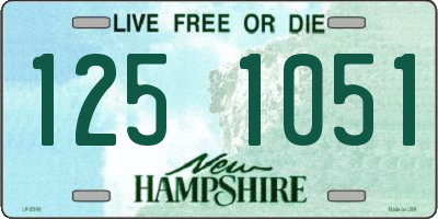 NH license plate 1251051