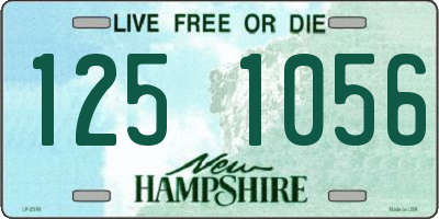 NH license plate 1251056