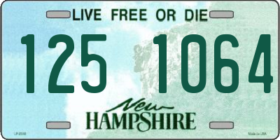 NH license plate 1251064