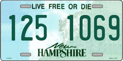 NH license plate 1251069
