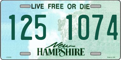 NH license plate 1251074