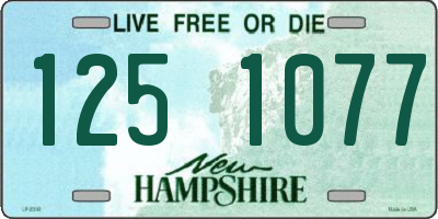 NH license plate 1251077