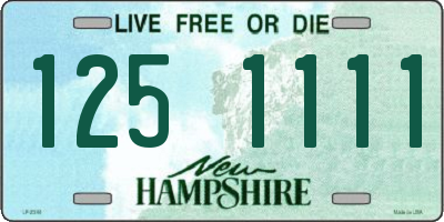 NH license plate 1251111