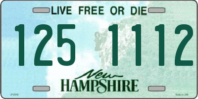 NH license plate 1251112