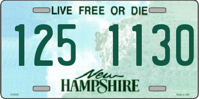 NH license plate 1251130
