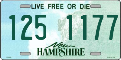 NH license plate 1251177