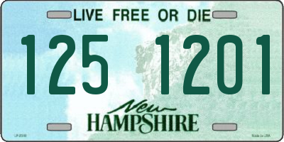 NH license plate 1251201
