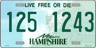 NH license plate 1251243