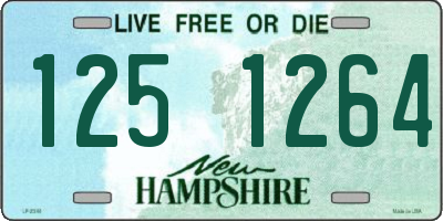 NH license plate 1251264