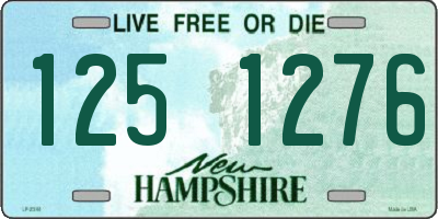 NH license plate 1251276