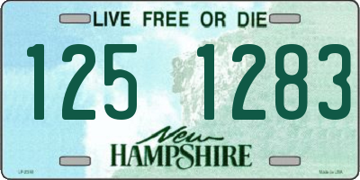 NH license plate 1251283