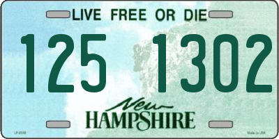 NH license plate 1251302