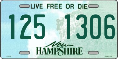 NH license plate 1251306