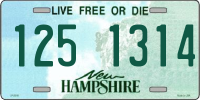 NH license plate 1251314