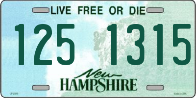 NH license plate 1251315