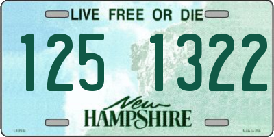 NH license plate 1251322