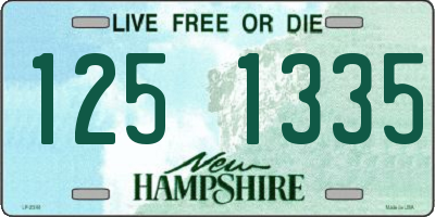 NH license plate 1251335